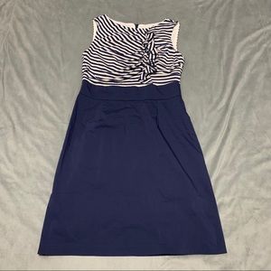 Suzy Chin for Maggy Boutique Navy Dress EUC Sz 8